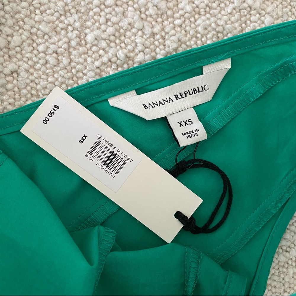 NWT Banana Republic Cotton Poplin Mini Dress With Belt Bag SIze XXS - Picture 7 of 15